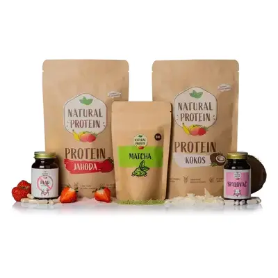 NaturalProtein Proteinová dieta (2X dieta, SPALOVAČ, STOPHLAD, MATCHA)