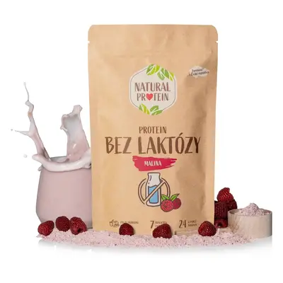 NaturalProtein Bezlaktózový protein - Malina 5 kusů