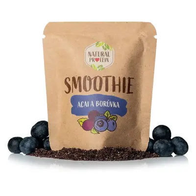 NaturalProtein Smoothie - Borůvka a Acai 10 kusů