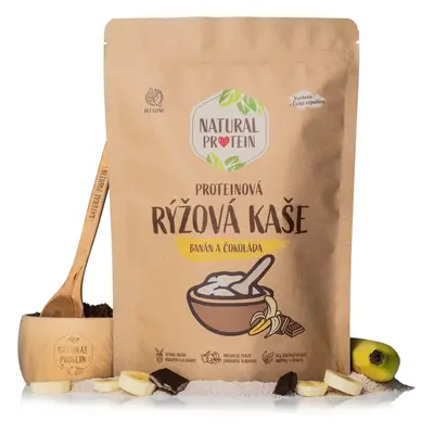 NaturalProtein Proteinová rýžová kaše - Banán a čokoláda