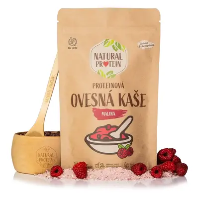 NaturalProtein Proteinová ovesná kaše - Malina 5 kusů