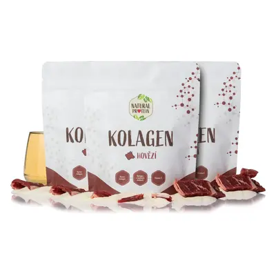 NaturalProtein Kolagen - hovězí (klouby, chrupavky, šlachy) 3 kusy