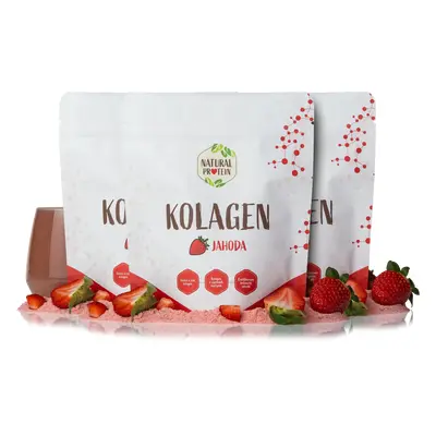 NaturalProtein Kolagen - Jahoda 3 kusy