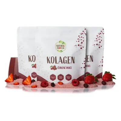 NaturalProtein Kolagen - Červené ovoce 3 kusy