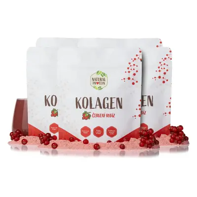 NaturalProtein Kolagen - Červený rybíz 5 kusů