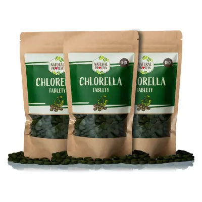 NaturalProtein CHLORELLA TABLETY (500 ks) 3 kusy