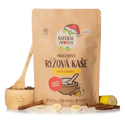 NaturalProtein Proteinová rýžová kaše - Banán a skořice 5 kusů