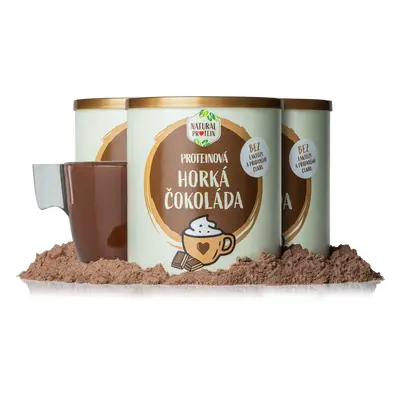 NaturalProtein Proteinová horká čokoláda 3 kusy