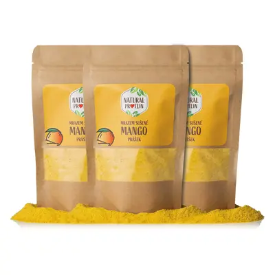 NaturalProtein Mrazem sušené mango - prášek 3 kusy