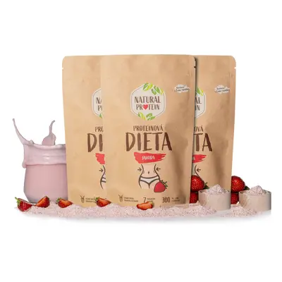 NaturalProtein Proteinová dieta - Jahoda 3 kusy