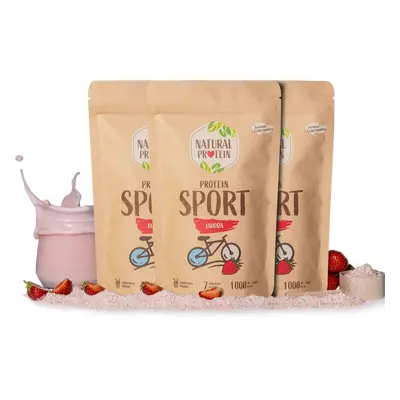 NaturalProtein Sport - Jahoda 3 kusy