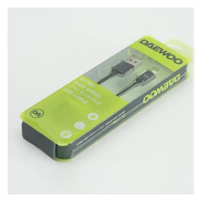 Kabel Daewoo microUSB, 1 metr, černý