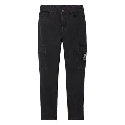 pepperts!® Chlapecké cargo džíny "Slim Fit" (164, černá)