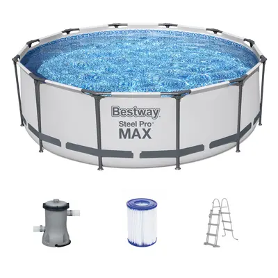 Bestway Bazén Steel ProMAX™ s filtračním zařízením a schůdky, Ø 3,66 x m