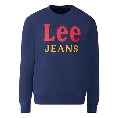 Lee Pánská mikina Jeans Crew (navy modrá, S)