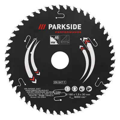 Parkside Performance® Pilový kotouč pro kotoučové pily, mm (48 zubů Pksbp A1)