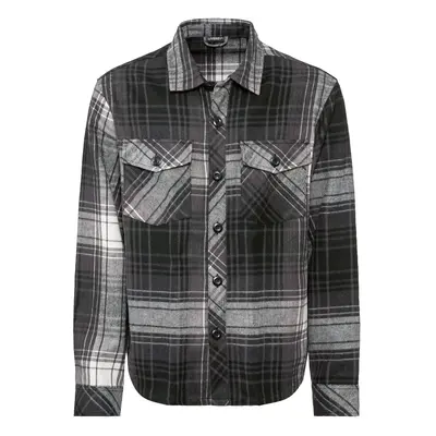 Livergy® Pánský flanelový overshirt (M (48/50), černá)