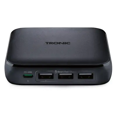 Tronic® USB multi power nabíječka Usb-C PD W, GaN, 3xUSB-A