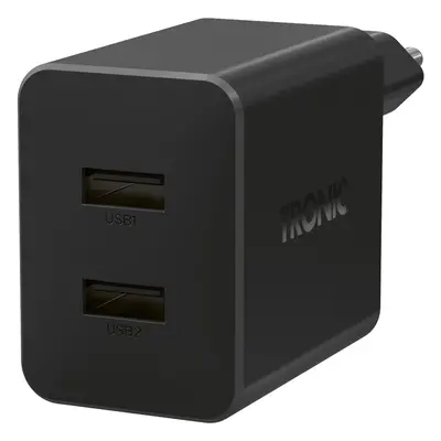 Tronic® Duální nabíječka Usb-A , W (černá)