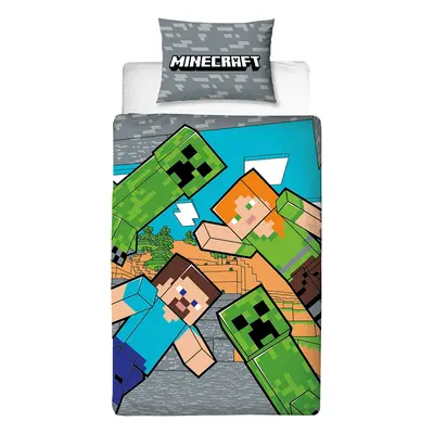 Minecraft Dětské ložní povlečení, x cm, x cm (šedá)