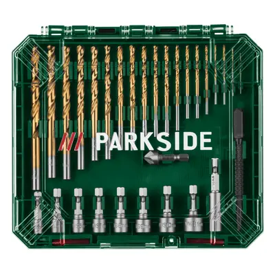 Parkside® Sada vrtáků a bitů, 75dílná