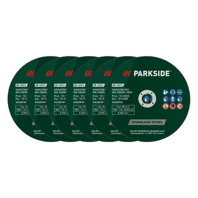 Parkside® Řezný kotouč (sada řezných kotoučů na nerezovou ocel)