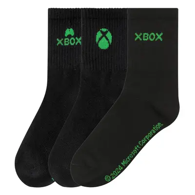 Dětské ponožky, páry (Xbox, černá)