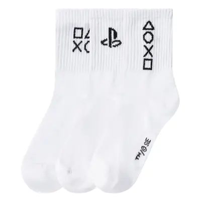 Dětské ponožky, páry (PlayStation, bílá)