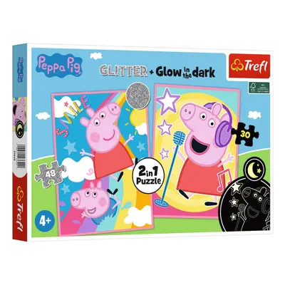 Trefl Puzzle v Glow in the dark (Prasátko Peppa)