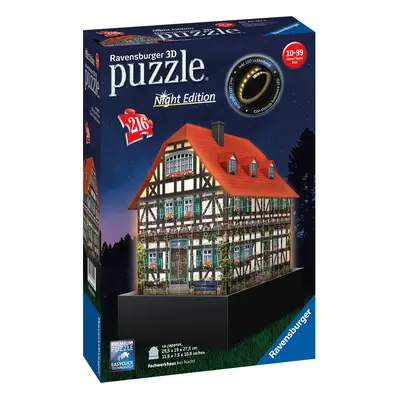 Ravensburger Svíticí 3D puzzle, dílků (tradiční německý dům)