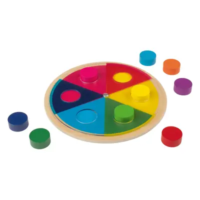 Playtive Dřevěné duhové puzzle Montessori (Centrum teorie barev)