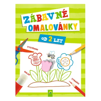 Kniha s kreativními aktivitami (Zábavné omalovánky (zelená))