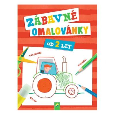 Kniha s kreativními aktivitami (Zábavné omalovánky (červená))