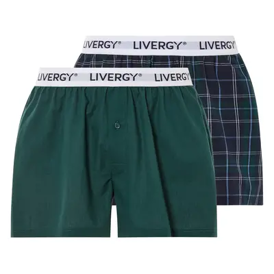 Livergy® Pánské boxerky Xxl, kusy (7/Xl, káro/zelená)