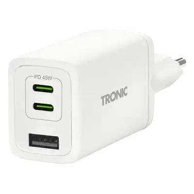 Tronic® Rychlonabíječka s technologií GaN, 2x Usb-C (bílá)