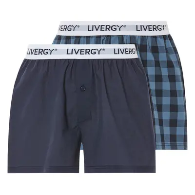 Livergy® Pánské boxerky Xxl, kusy (5/M, káro/modrá)