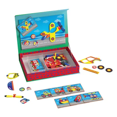 Playtive Magnetické puzzle (dopravní prostředky)