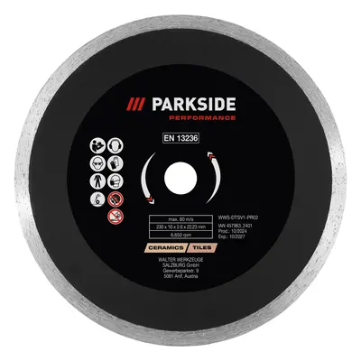 Parkside Performance® Řezné / Hrubovací kotouče, Ø mm (řezný kotouč s plným okrajem)