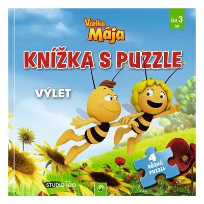 Dětská kniha s puzzle (Včelka Mája)