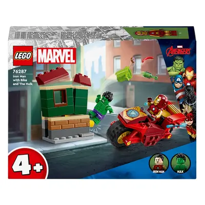 Lego® Marvel Super Heroes Iron Man s motorkou a Hulk