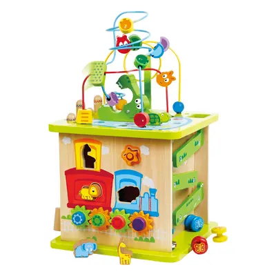 Hape Dřevěná hrací kostka Forest Animal Play Cube