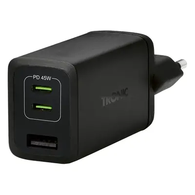 Tronic® Rychlonabíječka s technologií GaN W, PD, 2x Usb-C, Usb-A (černá)