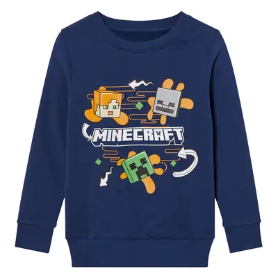 Minecraft Chlapecká mikina (134/140, modrá)