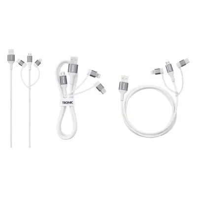 Tronic® Nabíjecí a datový kabel 3v1 (bílá)