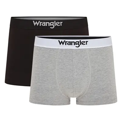 Wrangler Pánské boxerky, kusy (M, černá/šedá)