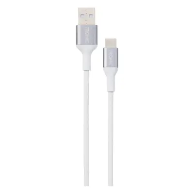 Tronic® Nabíjecí a datový kabel (zástrčka USB 2.0 typu A na typ C, bílá)