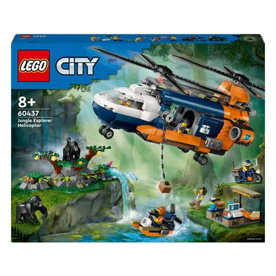 Lego® City Helikoptéra na průzkum džungle v základním táboře