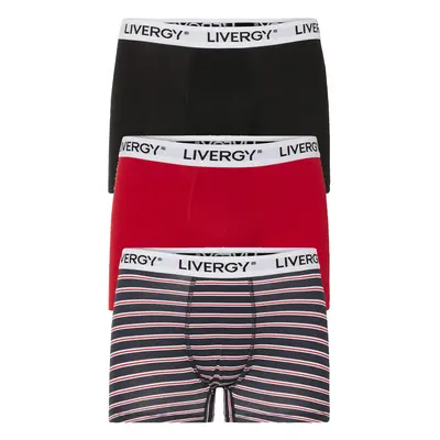 Livergy® Pánské boxerky, kusy (černá / navy modrá / červená, 6/L)