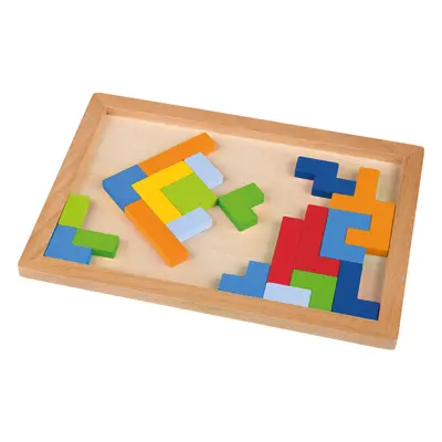 Playtive Dřevěný hlavolam (Puzzle Tetromino)