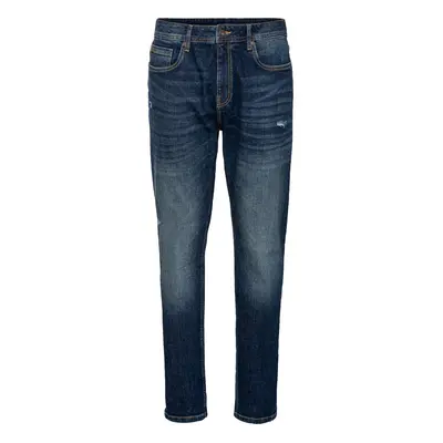 Livergy® Pánské džíny "Tapered Fit", délky (tmavě modrá, (32/34))